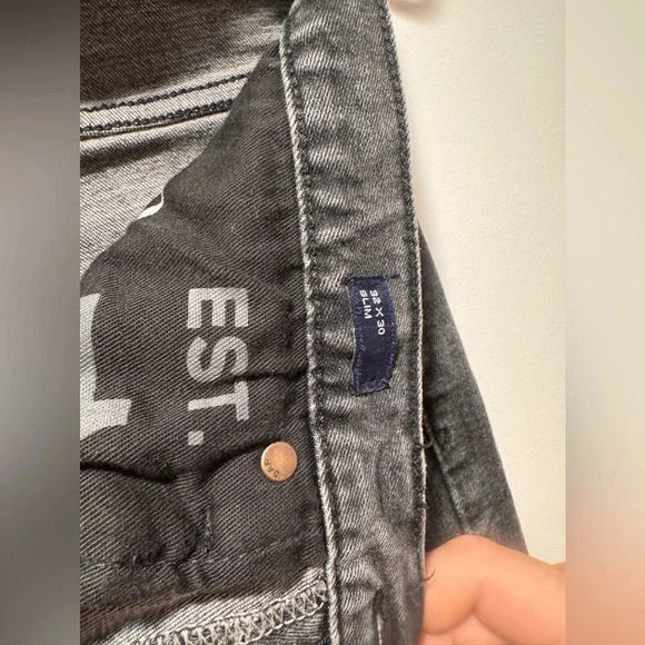 New Gap Men Grey Slim Jeans - Picture 3 of 5